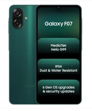 SAMSUNG F07 Samsung Galaxy F07 (Green, 64 GB) (4 GB RAM)