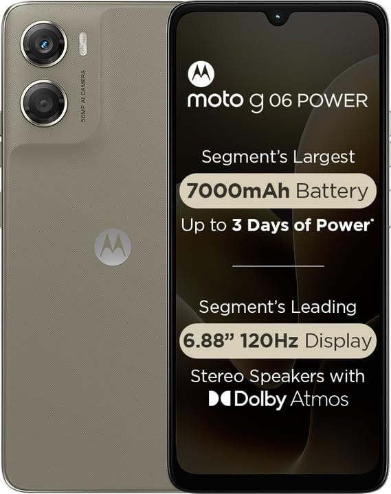 m06 Motorola G06 Power(4GB RAM, 64GB Storage)